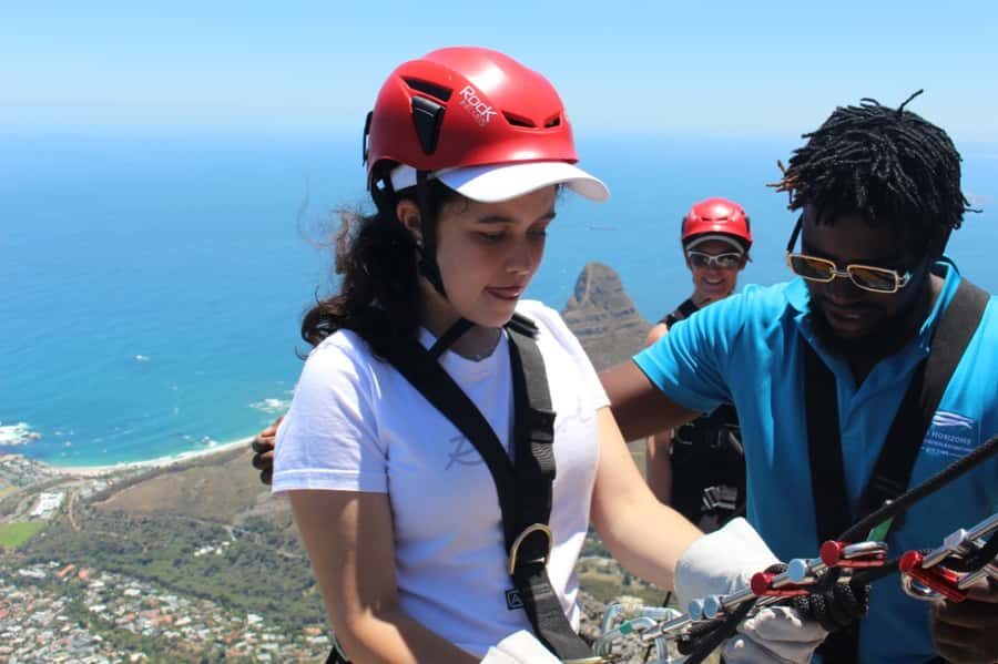 Cape Town: Table Mountain Abseiling Experience - The hike back up: rocky stairs, steady effort
