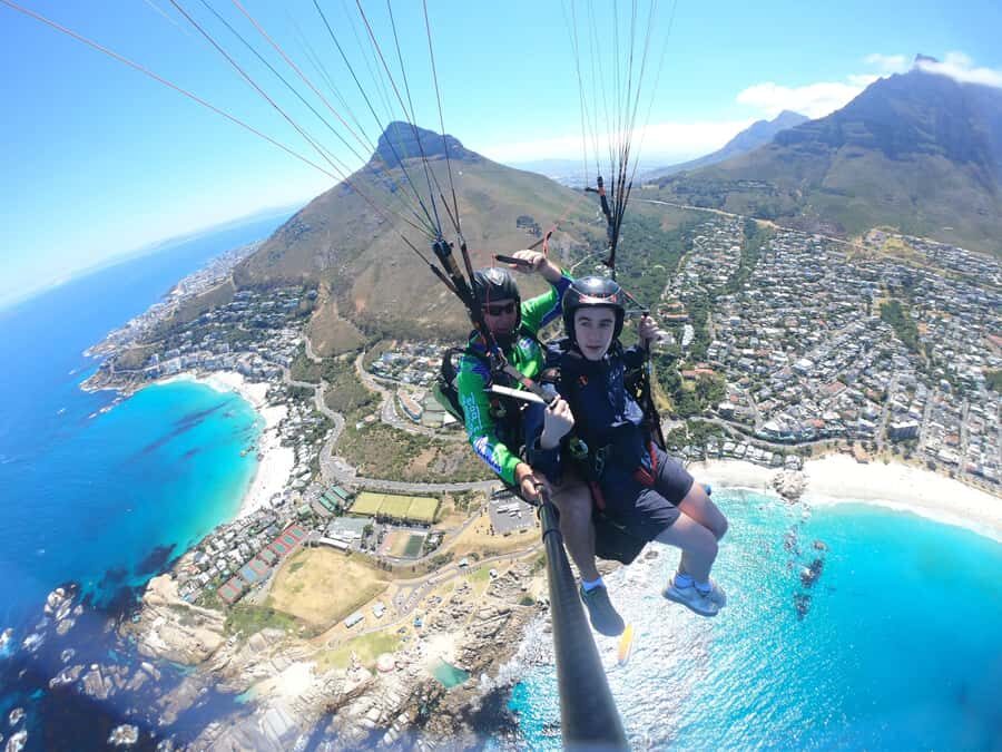 Cape Town: Tandem Paragliding with views of Table Mountain - Photos and Video: Optional R 400, Then Straight to Your Phone