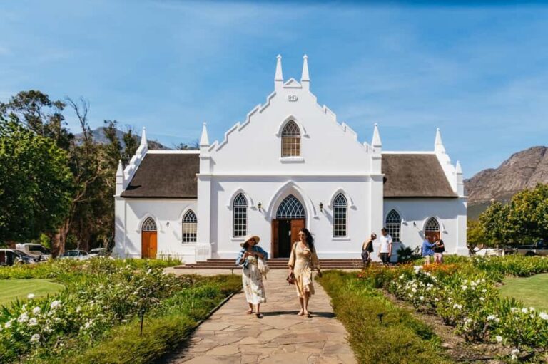 From Cape Town: 3 Regions Wine Tour with 3 Estates, 15 Wines - Stellenbosch Town Walk + Cellar Tour: The Day Starts with Class