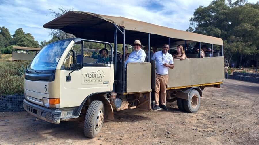 From Cape Town: Aquila Game Reserve Sunset Game Drive - Food, drinks, and resort time: where you reset after the sightings