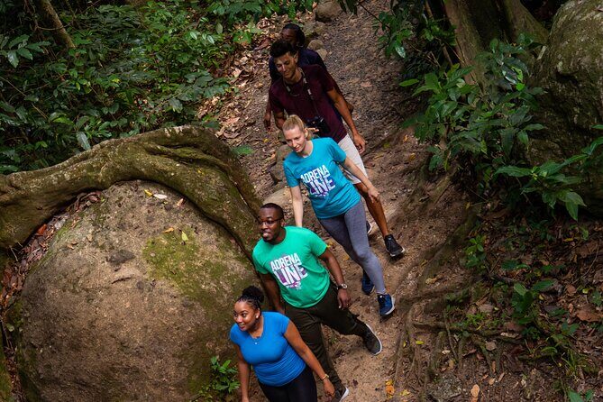 St. Lucia Zip line, Aerial Tram and Hiking tour Ultimate 3 - Coming back down: panoramic island views from the tram